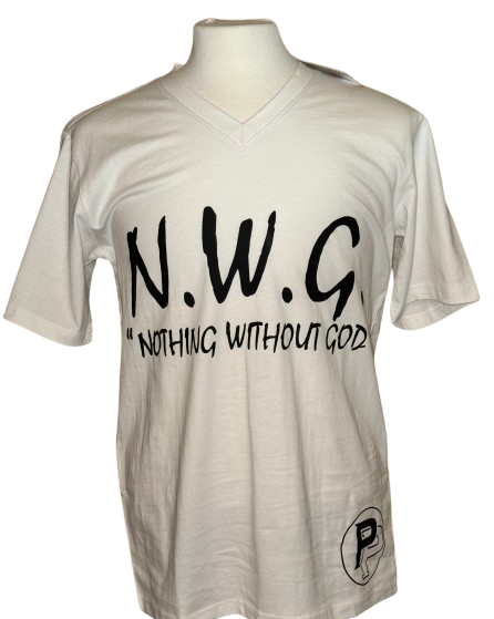 NWG - "Nothing Without God" V-Neck Tee