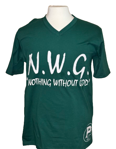 NWG - "Nothing Without God" V-neck tee